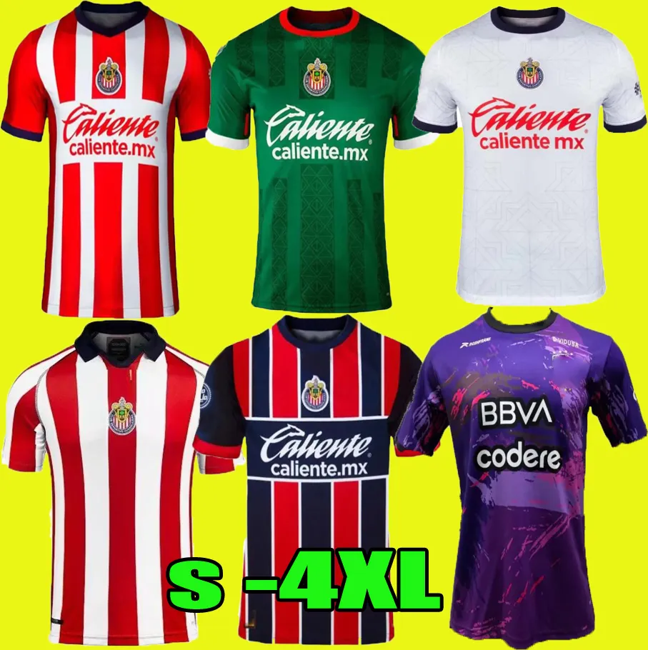 

2023 2024 Chivas de Guadalajara Soccer Jerseys Home Away Third Special Green Alexis Vega Luis Olivas 22 23 Camiseta de Futbol Monterrey Football Shirts 666