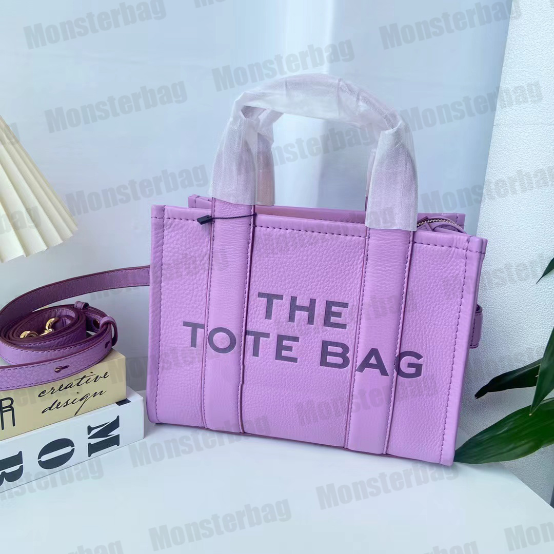 

Totes the Tote Bag Pink Bags Women Designer Marc Lady Candy Pink Crossbody Top Quality Full Grain Leather Mini Micro Luxury Real Leathers Handbag Beachbwlz, Color 1
