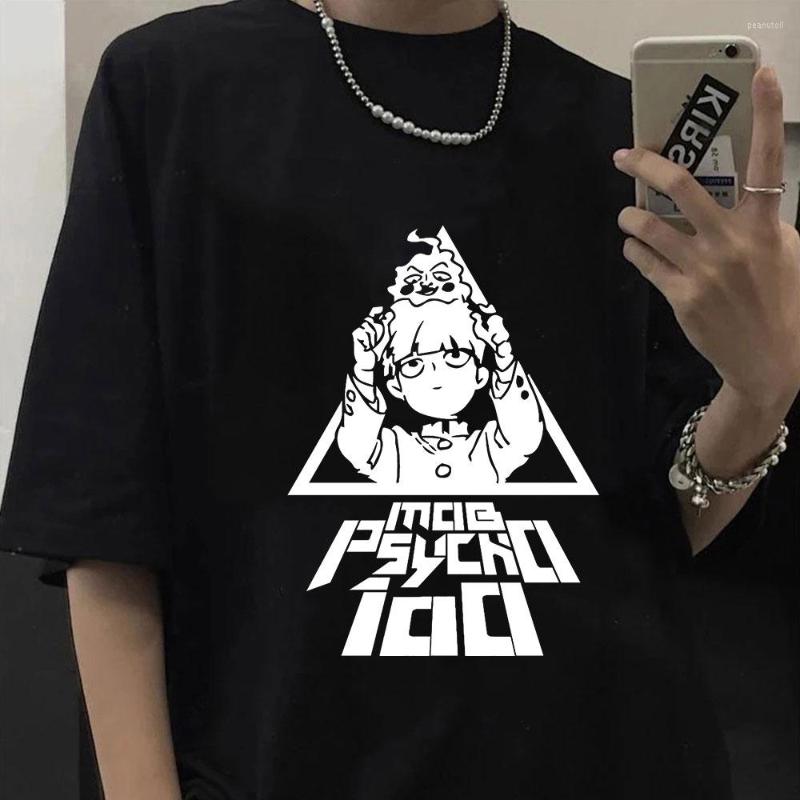 

Women' T Shirts Shigeo Kageyama Mob Psycho 100 Kawaii Graphics Women Men Oversized T-shirt Manga Short Sleeve Comfortable Tee Shirt, Black
