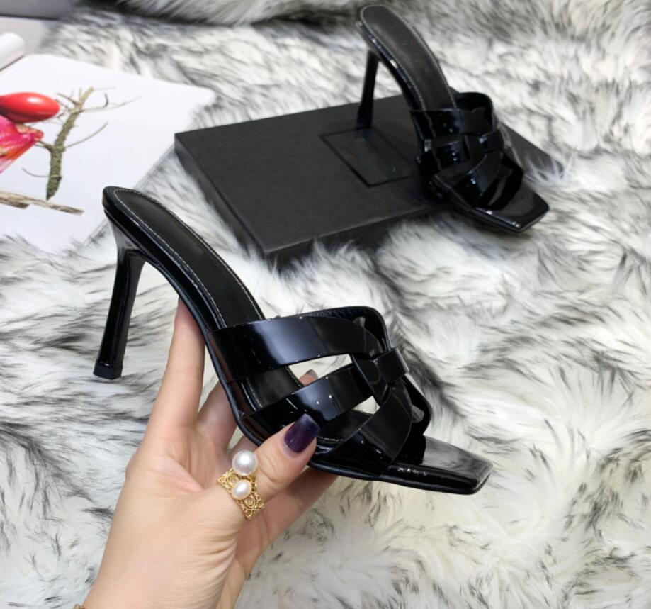 

Women's high heels sandals open toe thick heel summer sandals leather designer large size fashion sexy formal wear elegant temperament office sandals, 12