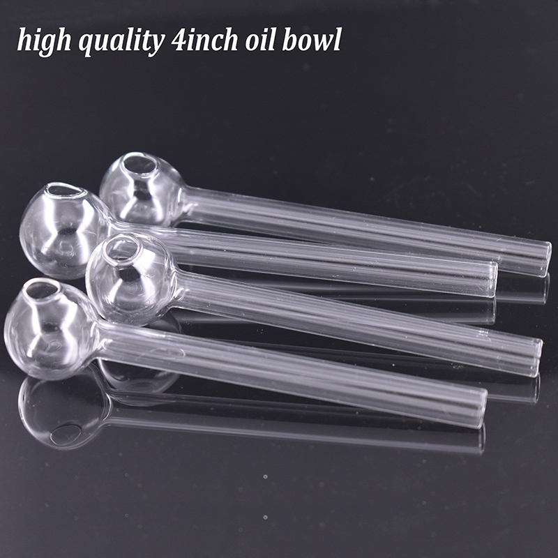 

4inch Thick Pyrex Glass Oil Burner Pipe High Quality Glass Tube Smoking Pipes Tobcco Herb Glass Oil Nails Water Hand Pipes Smoking Accessories Cheapest Hot Selling