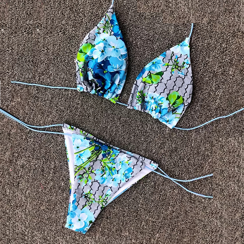 

23SS Bikini for flowers designer swim Women Swimsuits bikini set Multicolors Summer Time Beach Bathing suits Wind Swimwear