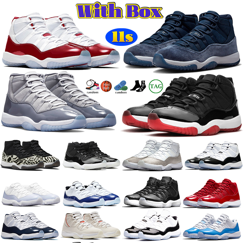 

With BOX 11s basketball shoes Cherry 11 jumpman Designer mens sneakers DMP 2023 cool grey low bred concord 45 midnight navy Space Jam legend Gamma blue 72-10 women shoe, No.46 heiress pure platinum