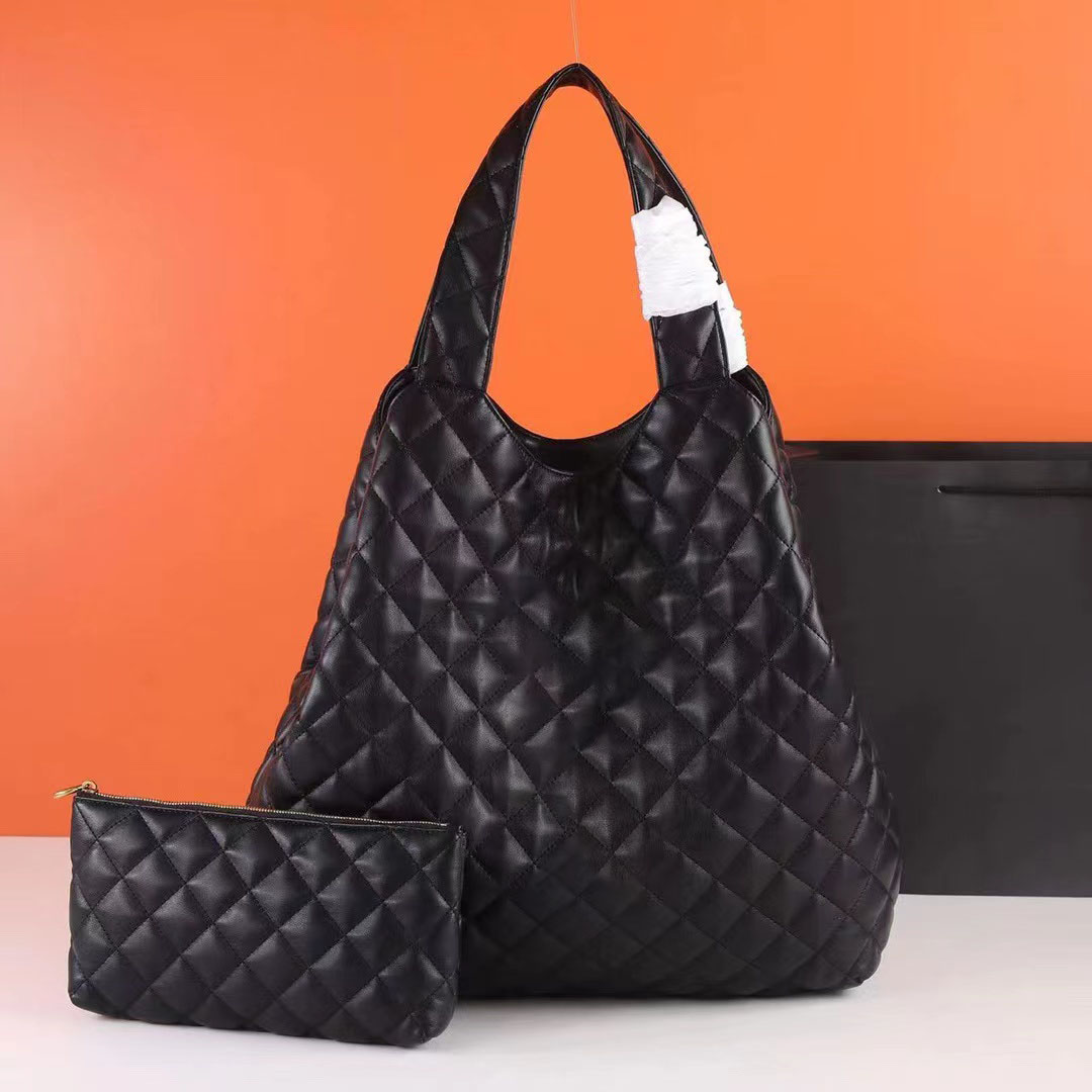 

Icare Maxi Bag 58cm and 48cm designer bag Women tote bags Attaches Crossbody Shopping beach fashion famous Large Totes Shoulders Purse Genuine Handbags, Black