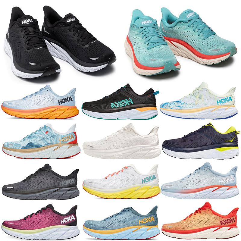 

2022 women men HOKA ONE Clifton 8 Running Casual Shoe Blue Fog Fiesta Anacapa Low Bondi 7 White Black Together Orange Trainers Outdoor PSs, A4 40-45 dark shadow