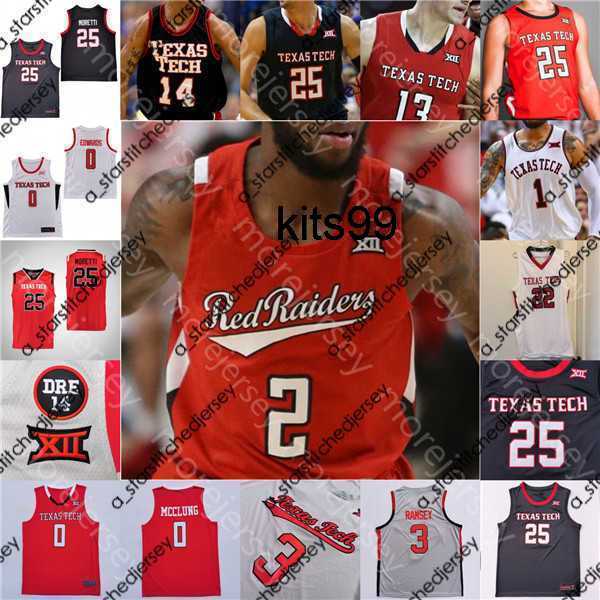 

Basketball Jerseys Custom 2022 Texas Tech Basketball Jersey NCAA College Adonis Arms Marcus Santos-Silva Mylik Wilson Sardaar Calhoun Daniel, Red 2020