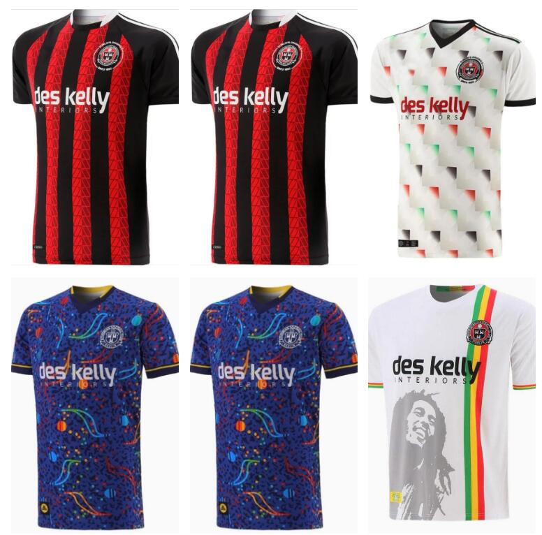 

22 23 24 Bohemian LIAM BURT Mens Soccer Jerseys TALBOT FEELY DOHERTY ALI COOTE DEVOY TWARDEK 2022 2023 2024 White Football Shirts Short Sleeve Uniforms