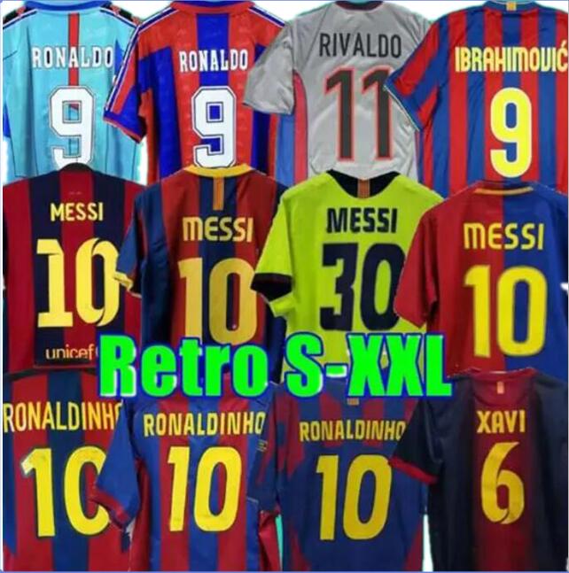 

1899 1999 Barcelonas Retro soccer jerseys 96 97 03 04 05 06 07 08 09 10 11 14 15 XAVI RONALDINHO RIVALDO GUARDIOLA PUYOL Iniesta finals maillot de FIGO DAVID VILLA BARCA ES