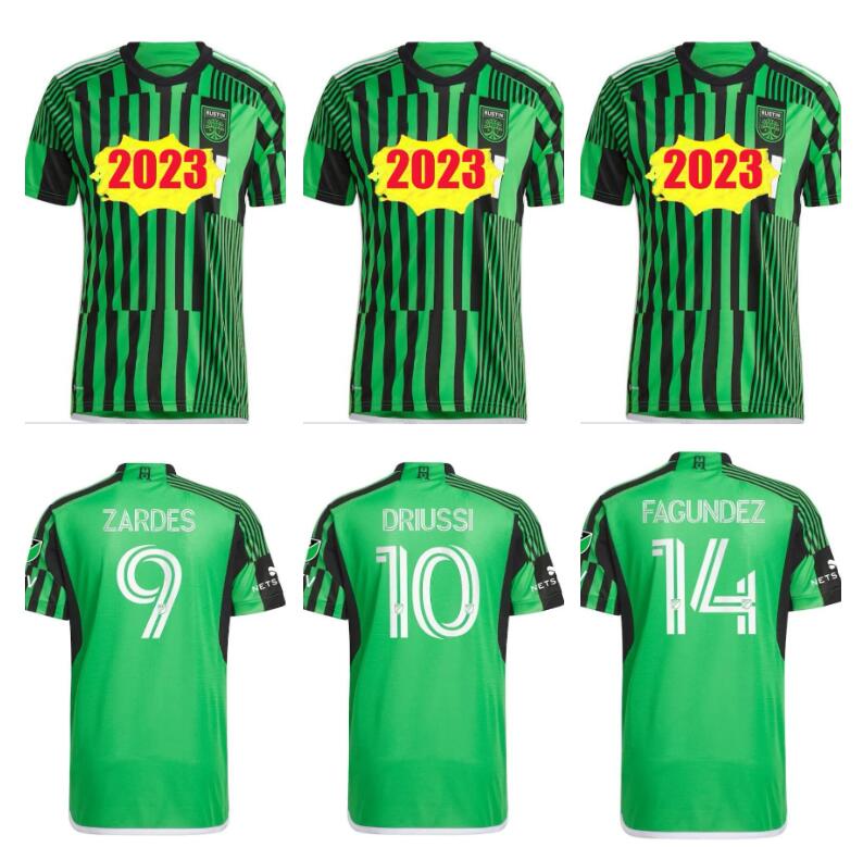 

MLS 2023 Austin FC soccer jerseys home 23 24 Fagundez Rigoni Zardes Driussi PEREIRA GALLAGHER football shirts fans player version thailand quality men size -xxl