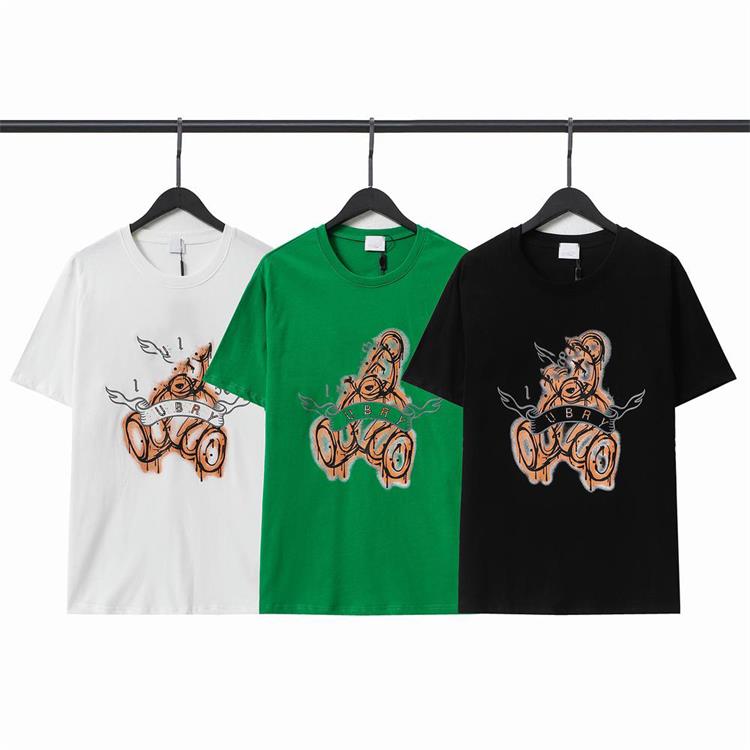 

Organic cotton material men's t-shirt with printed letters and large decoration Pattern casual fashion short-sleeved summer dress, White