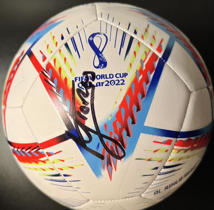 

FLORES LIONEL Autographed Signed signatured auto Collectable Memorabilia 2022 WORLD CUP SOCCER BALL