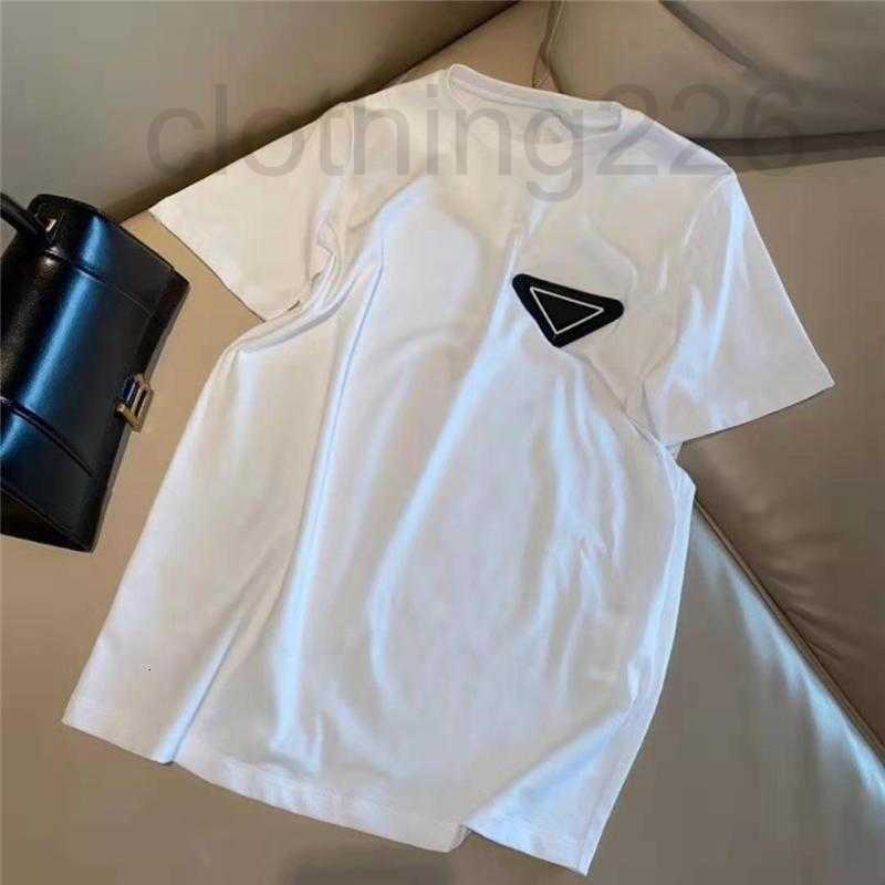 

designer Mens Women T Shirts With Letter Budge Summer Breathable Tees Outwear Tops Unisex Solid Colors Tshirts Classical Short Sleeves -2XL R5MI, White