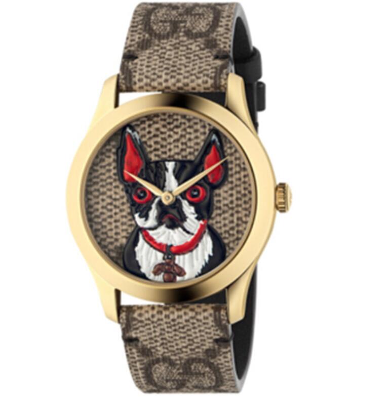 

Wristwatches Brand Wrist Watches Women Girl Luxury Flowers Style Leather Strap Quartz Clock G96 Drop Delivery 2023 Dhoek, Brown