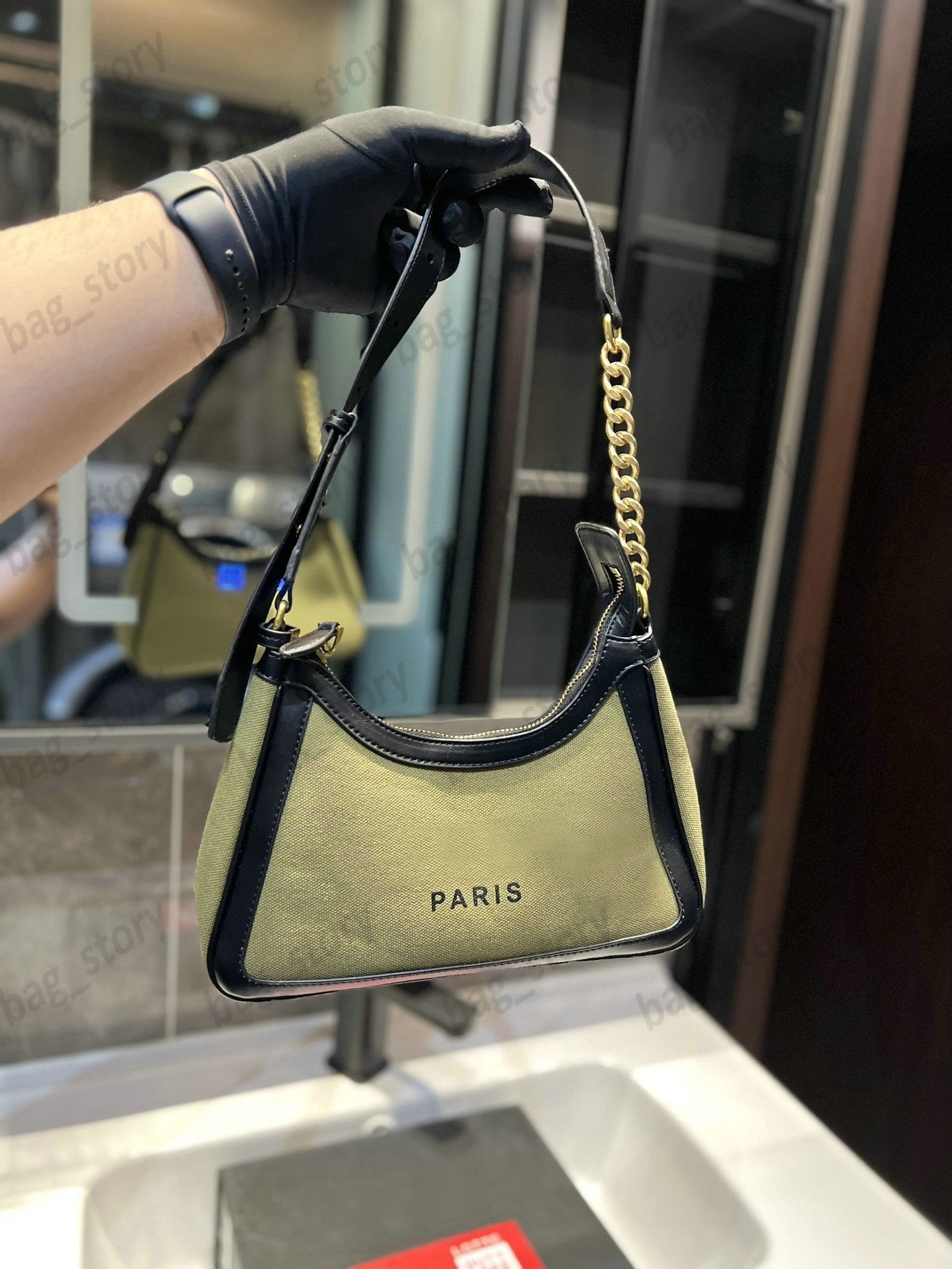 

Barmy Armpit Women Bag Zipper Canvas Messenger Bag Designer Brand Shoulder Bag hobo Crossbody bag, Chocolate