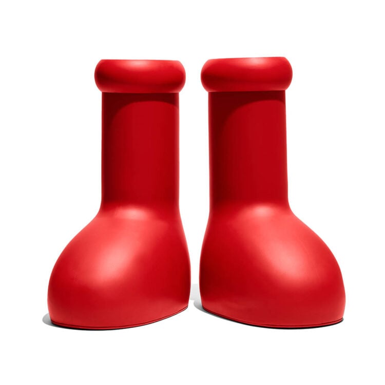 

2023 MSCHF Men Women Rain Boots Designers big red boot Thick Bottom Non-Slip Booties Rubber Platform Bootie Fashion astro boy size 35-44 with box
