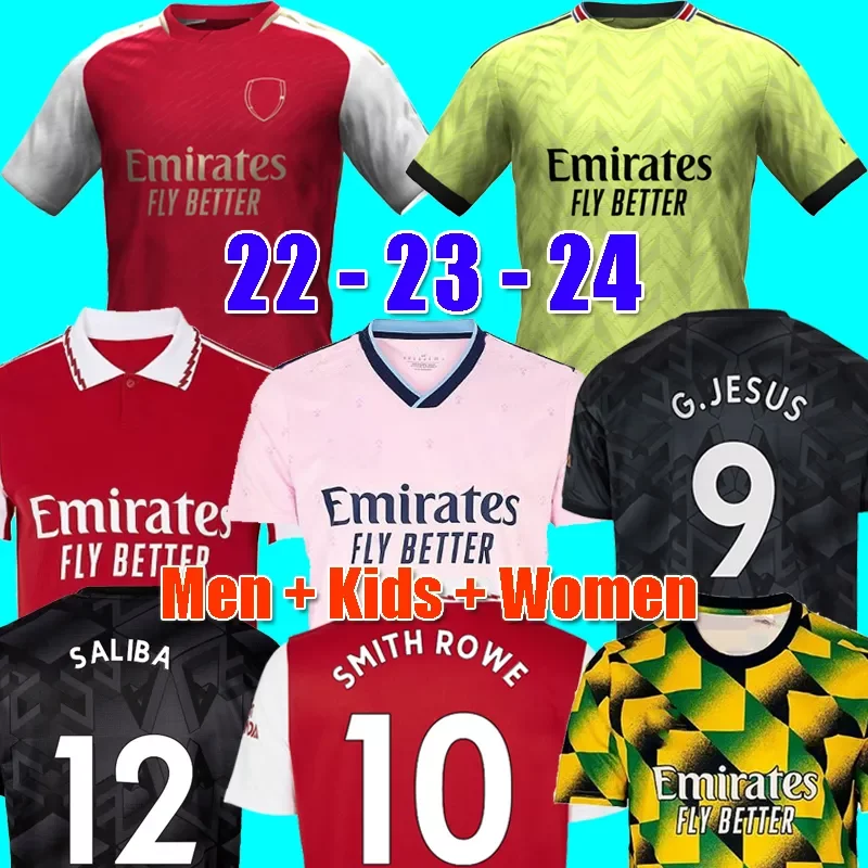 

22 23 24 JORGINHO PEPE SAKA soccer jerseys 2022 2023 2024 Fans Player version G.JESUS football shirt pre match Men Kids women SPR, Women home