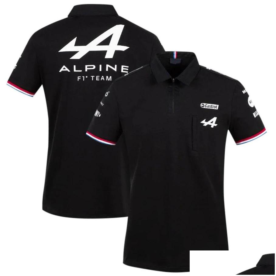 motorcycle apparel motorsport alpine f1 team aracing tshirt white black breathable teamline short sleeve shirt car fan clothing