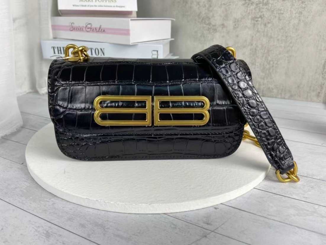 

Fashion Women's Bag 75%off Small ~high one shoulder messenger female small square bag leather hourglass Luxury Designer Handbags Bags Purse, Black cow leather 19cm