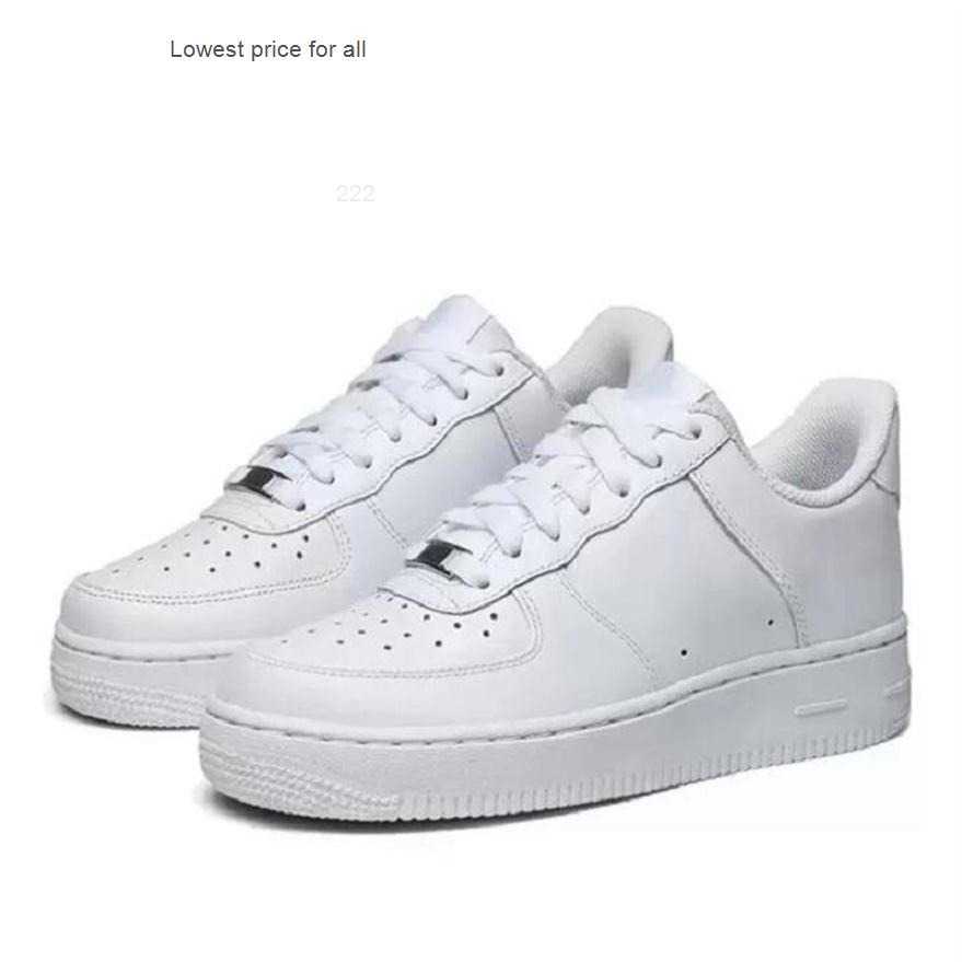 

Airforce 1 Shoe Sneakers Casual Shoes Womens Trainers Sports Outdoor243I Fashion Af1 Triple White Utility Black Mens 1S Men, #4