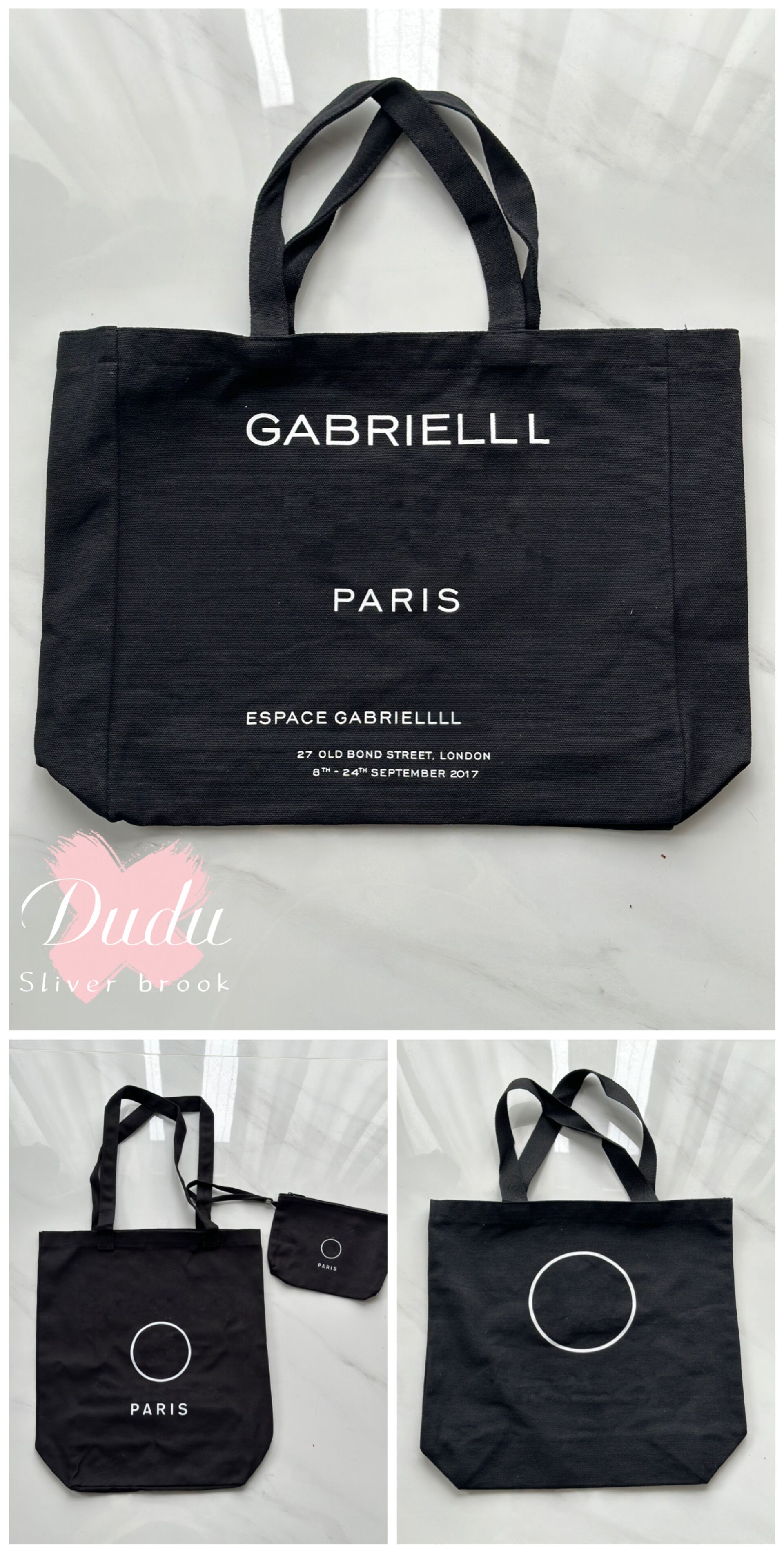 

Storage Bags canvas printed makeup tote C Classic comsetics organization