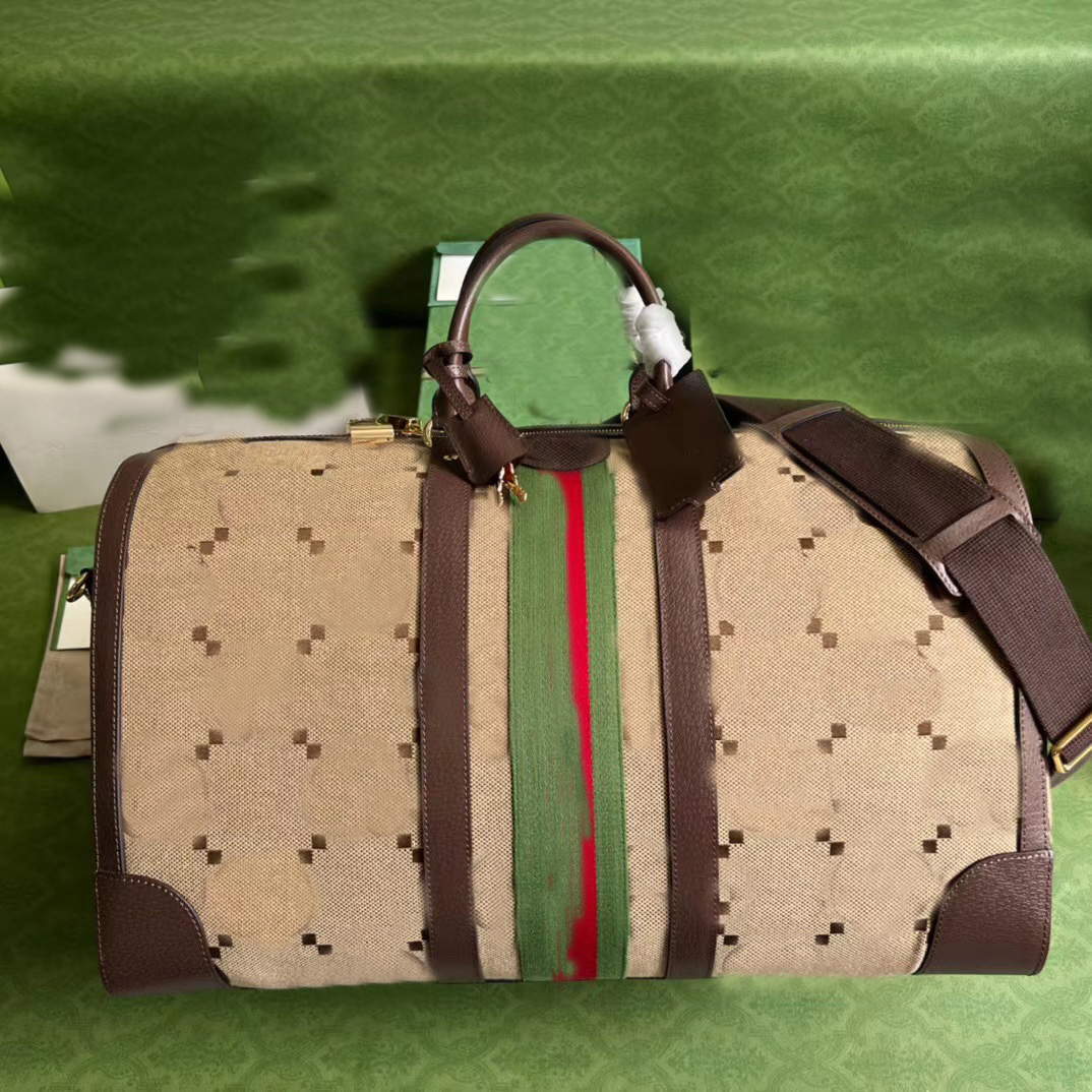 

Top Quality Bag Luxury Designer Bags GGity Ophidia Large luggage travel Onthego Handbags luxuries Totes Unisex Nylon Leather Shoulder fag4dg, Deep brown