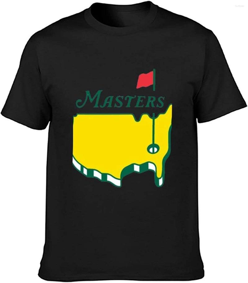 

Men' T Shirts Masters Tournament Augusta National Golf Men' Short-Sleeved T-Shirt Shirt Single-Sided Printing, Negro estilo 1