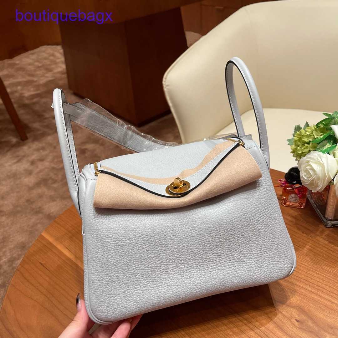 

Authentic merchandise Genuine Lindi Bags Herme for sale Family H Classic Cowhide Women's All Handmade Wax Thread Sewn Shoulder Crossbody 26, Holy grail blue gold buckle