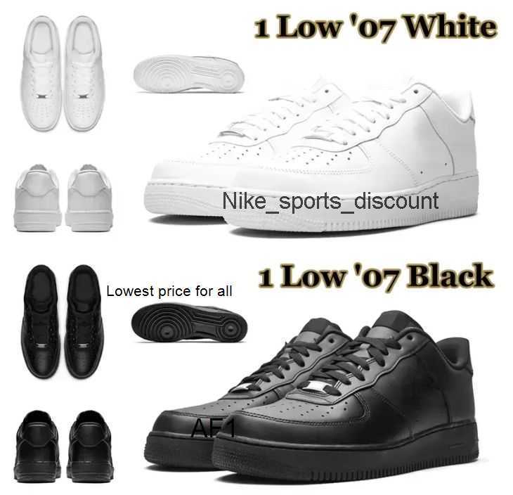 

Af1 Airforce1 Designer Shoes 1 Low 07 Men Women Casual Classic Triple White Black Mens Trainers Outdoor Sports Sneakers Platform