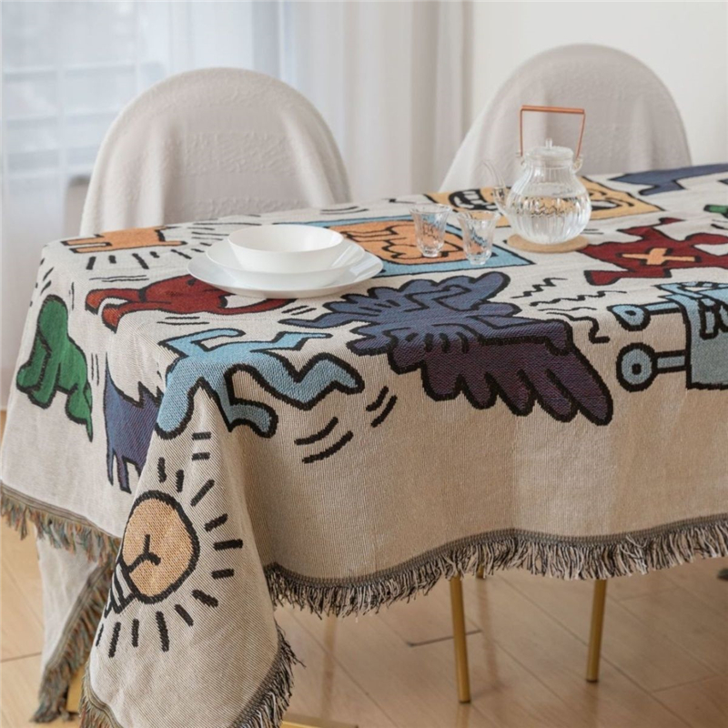 

designer blanket Graffiti sofa cover dust cover cover towel cloth hanging cloth