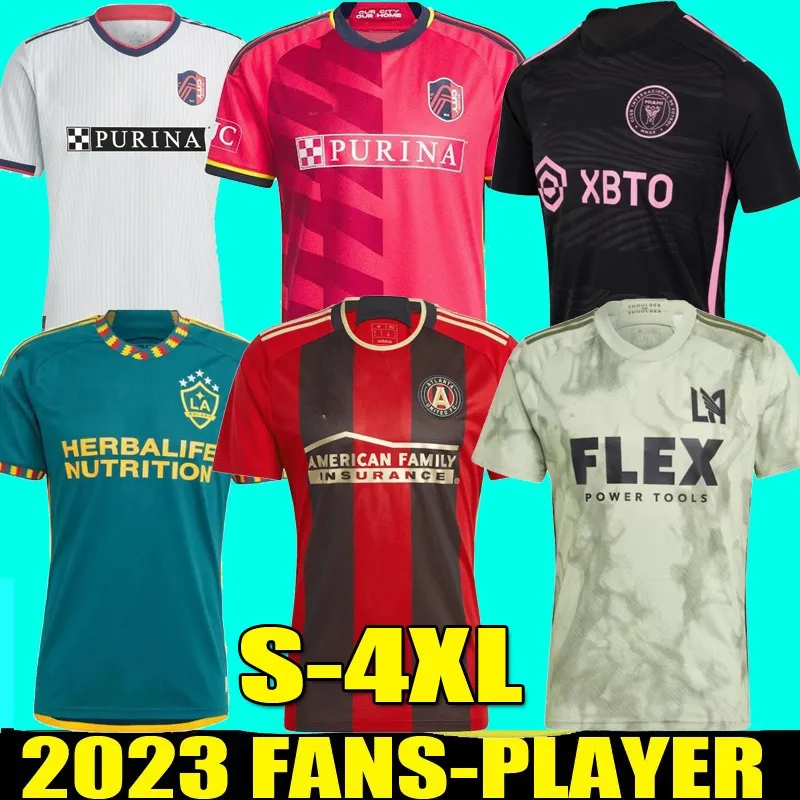 

S-2XL 2023 LA Galaxy LAFC Soccer Jerseys Atlanta Inter United FC Miami st Louis''RED' Home away 23 24 Los Angeles Football Shirt St. L ouis City Fans Player, Image
