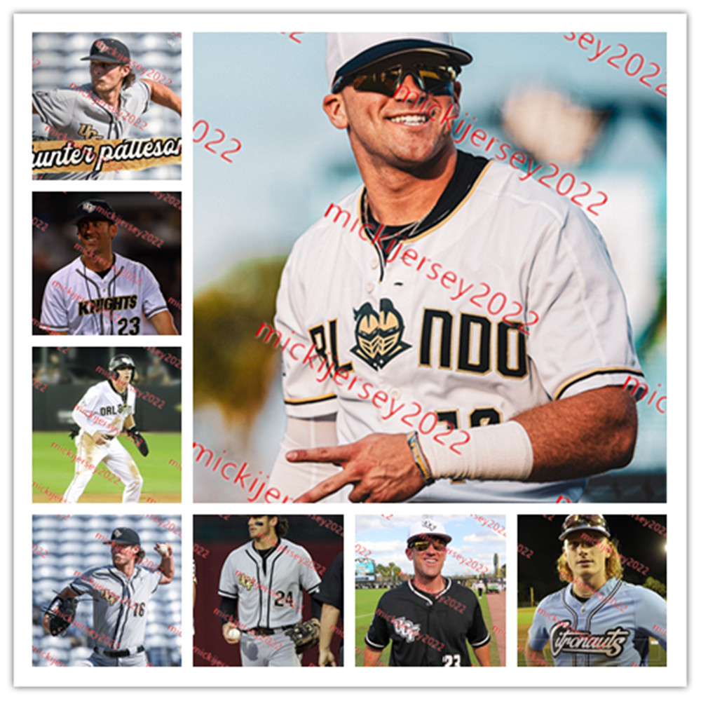 

College Baseball Wears Custom Stitched UCF 2023 Baseball Jersey Mens 36 Ruddy Gomez 44 Andrew Sundean 16 Hunter Patteson 5 Trent Taylor 18 Zack Hunsicker Jacob, 2023 grey ucf