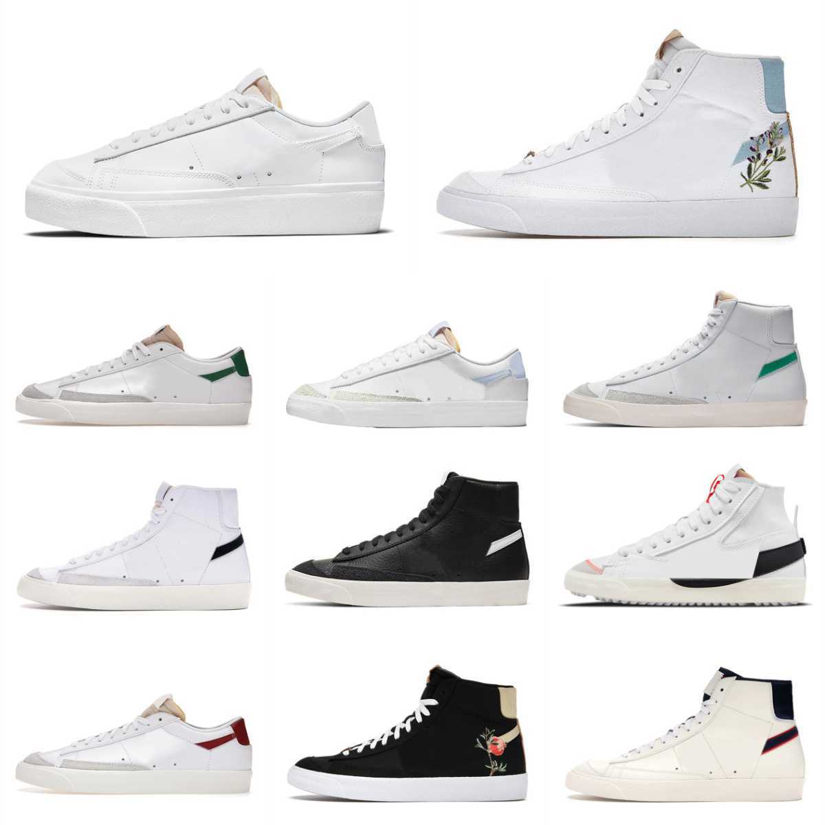

2022 Blazer Mid 77 Vintage Jumbo Casual Shoes Mens Women Sketch OG Black White Red Indigo Pine Green Summit Arctic Punch Sail Gum Trainers Designer Platform Sneakers, Please contact us