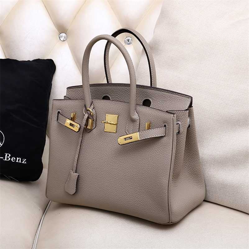 

Designer Birkins Handbag Premium Leather Women's Bag Soft Fashion Texture First Layer Cowhide Exquisite and Versatile zc, Hlc2021 black 20