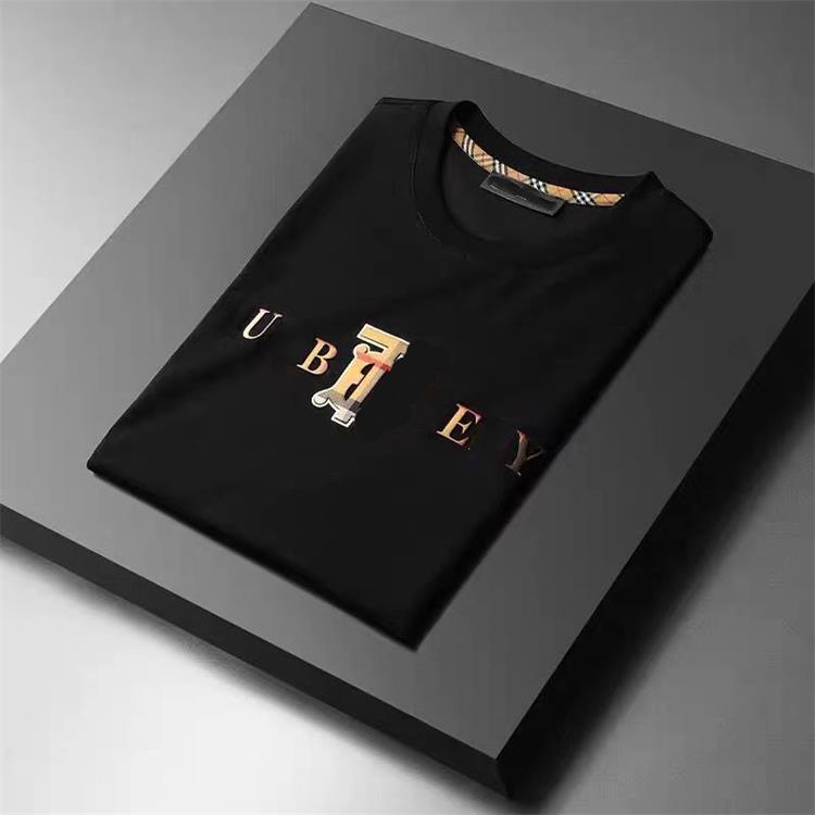 

Men's t-shirt Blair clothing famous designer organic cotton material belt printed with letter big B pattern casual fashion summer wear, Black