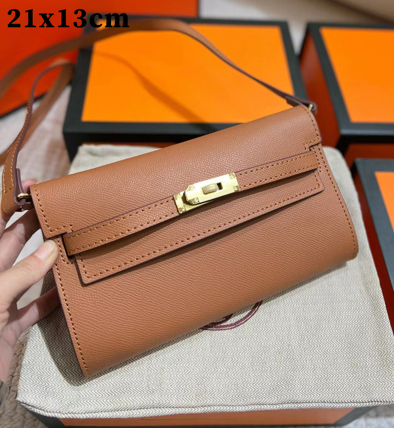 

Wallets Long Lady Wallet Card Holder Hand Bags Purse Women Wallets Cowhide Rivet Square Rotary Lock Multi Pochette, Red