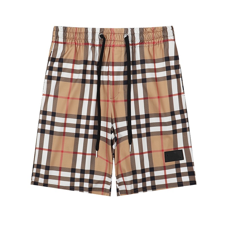

Men's Shorts Fashion Beach Travel Casual Sports Shorts Classic Plaid Pattern, No.4
