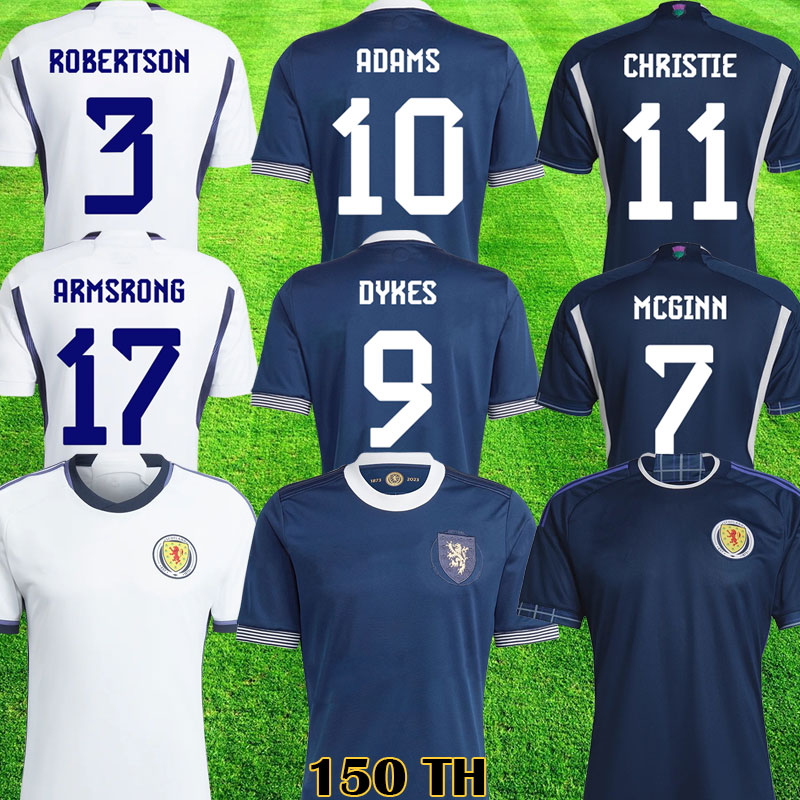 

2023 soccer jerseyS Scotland 150th Anniversary Kit Special edition jersey TIERNEY DYKES ADAMS football shirt 23 24 McGREGOR MCGINN McKENNA men kit kids uniforms 999, Home