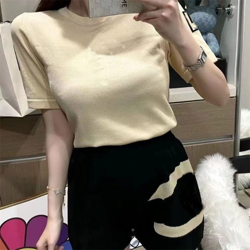 

Summer Women Designers T Shirts Loose Tees Fashion Brand Two-piece Tops Casual Shirt Luxurys Clothing Street Shorts Sleeve Clothes Tshirts, Khaki