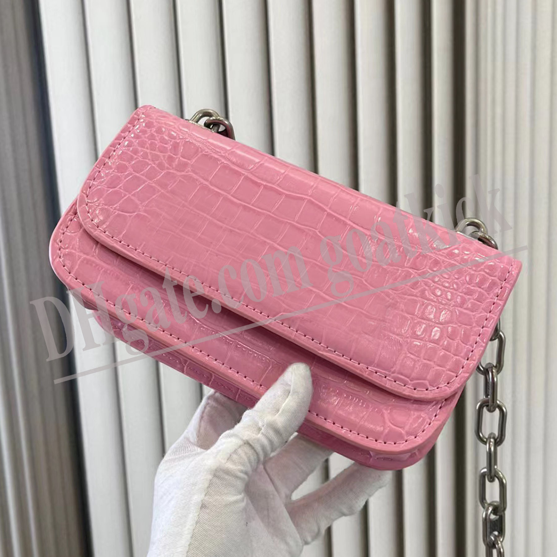 

Gossip Chain Leather Bags Cross Body Baguettes Designer Hourglass Tote Bag Alligator Handbags Fashion Crocodile Phone Purses Totes For Women, 1/leather strap
