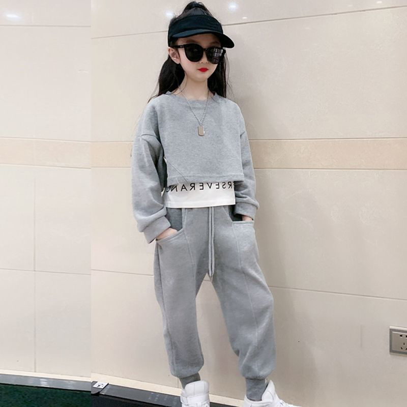 Clothing Sets Girls Suits Spring Autumn Children Long Sleeve T-shirt Pants Sports Hoodie 2pc Streetwear Casual Baby Girl Clothes Outfits H2512084-image-1087715672