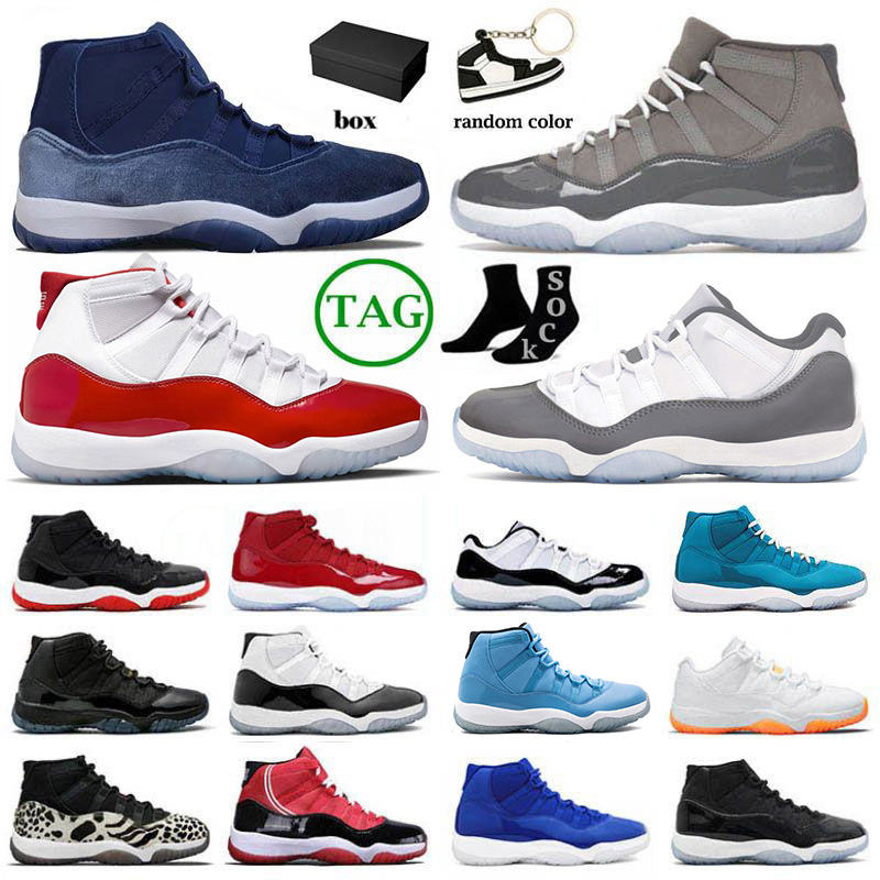 

Cool Cherry 11 Grey 11s Retro Basketball Shoes Designer Jumpmans Men Women Pantone Midnight Navy XI High Animal Space Jam Low Legend Blue, 36-47 midnight navy