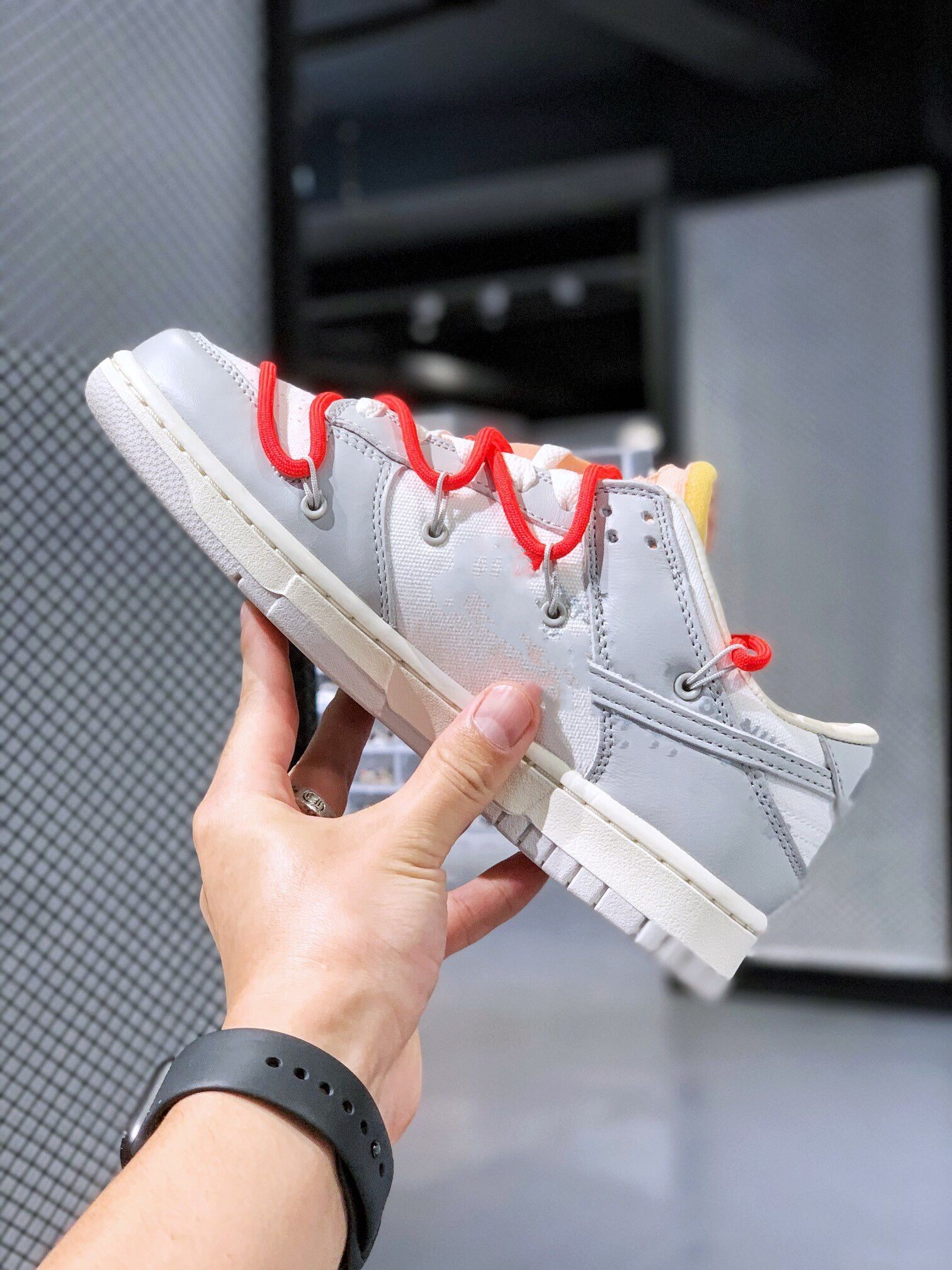 

Fashion Lifestyles Skateboarding Trainer Shoes OW x Duks Dear Summer Lot 6 Of 50 Sail Neutral Grey Best Outdoor Casual Shoes Shops
