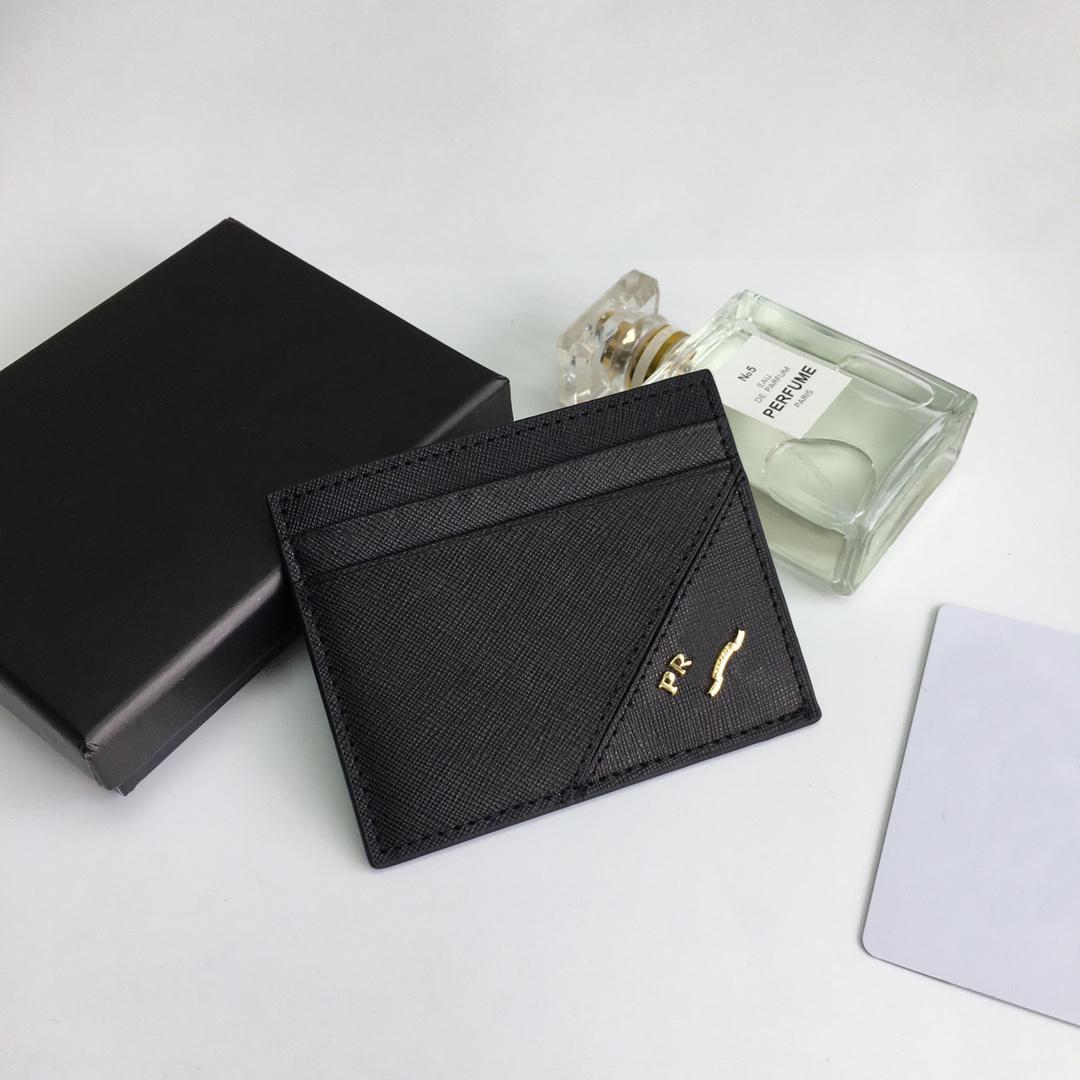 

Top Quality Designer Card Holders purse Fashion Womens men Purses With Box Double sided Credit Cards Coin Mini Wallets prada pradas, 10