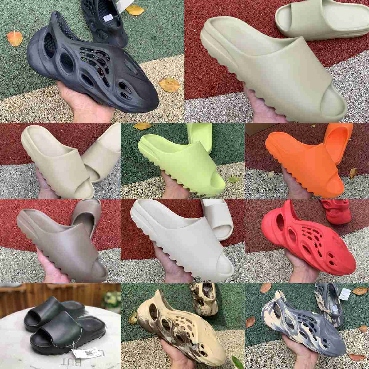 

2023 Slides Slippers Desert Sand Summer Brown Flat Mens Women Beach Resin Slide Sandal Graffiti Bone Rubber MXT Moon Gray Mineral Blue Vermillion Red Designers S20, Please contact us