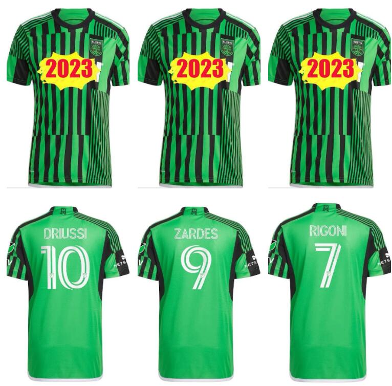 

MLS 2023 Austin FC soccer jerseys home 23 24 Fagundez Rigoni Zardes Driussi PEREIRA GALLAGHER football shirts fans player version thailand quality men size -xxl
