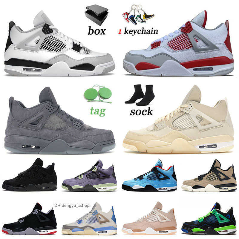 

With Box 2023 Mens Basketball Shoes 4s IV Top Jumpman Offs White Sneakers Sail Kaws Grey TS x Men Women Jorden 4 Black Cat Sp air jordens, C7 infrared 40-47