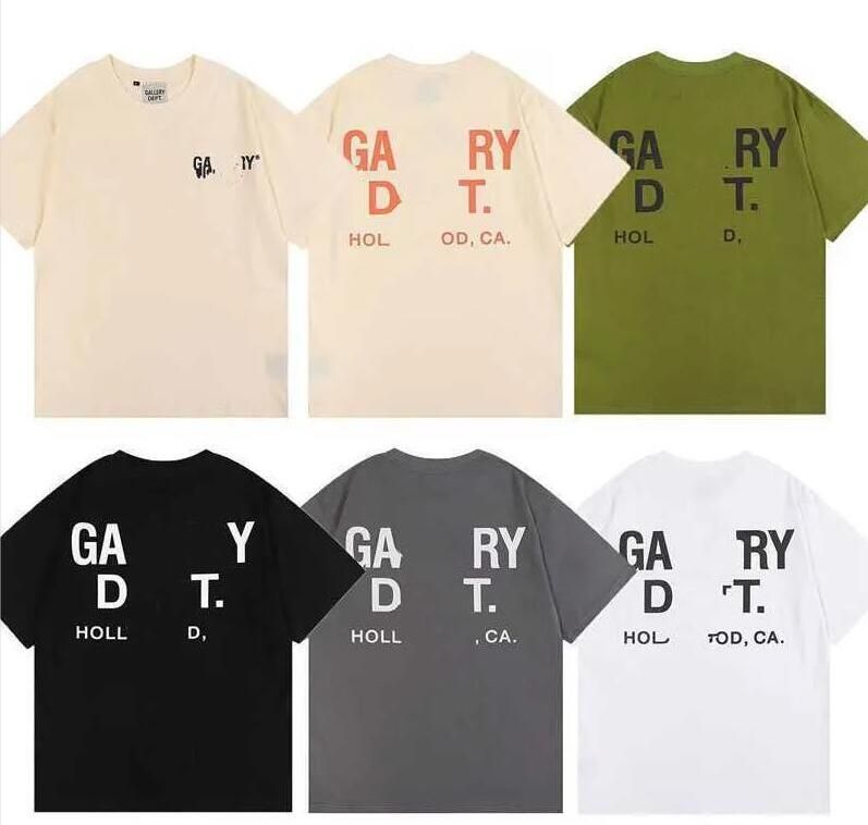 

2023 Men's T-shirts Designer Galleryes depts Shirt Alphabet Print Trendy Trend Basic Casual Fashion Loose Short T-shirt Half Sleeve TeeS, Cu11