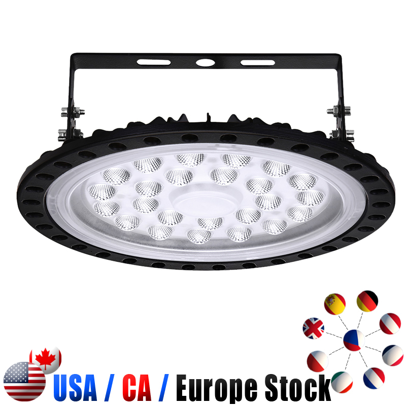 

100W UFO High Bay Warehouse Lights 500W LED Shop Lighting 6000K 300W 200W 50W Waterproof Dust Proof IP65 for Factory crestech