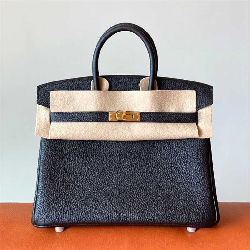 

Designer Birkins Handbag Handsewn Honeywax Thread Women's 30 Inseam Togo Cowhide Bag 25 zc, National flag red 25cm