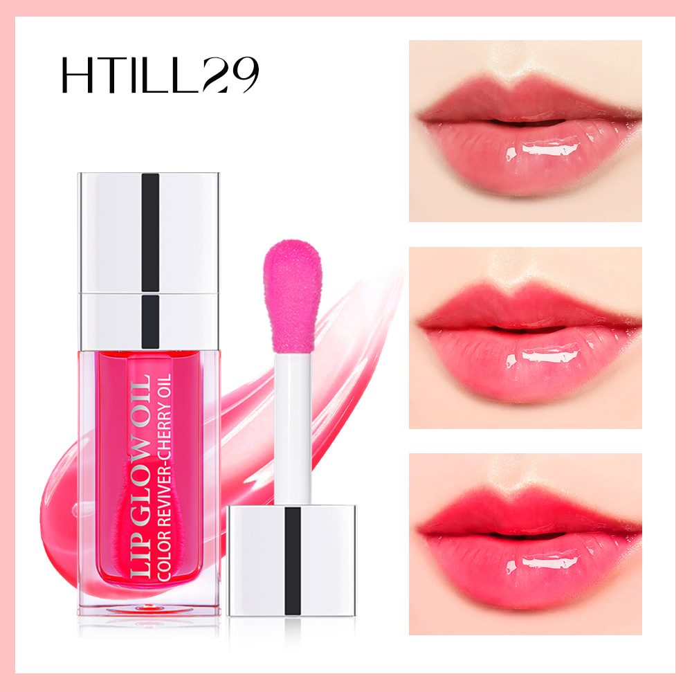 

Fairy plump pink lip gloss red cherry oil wakes up plump nutrition luster moisturizing transparent luxury cosmetics lip gloss CG01, Like collecting